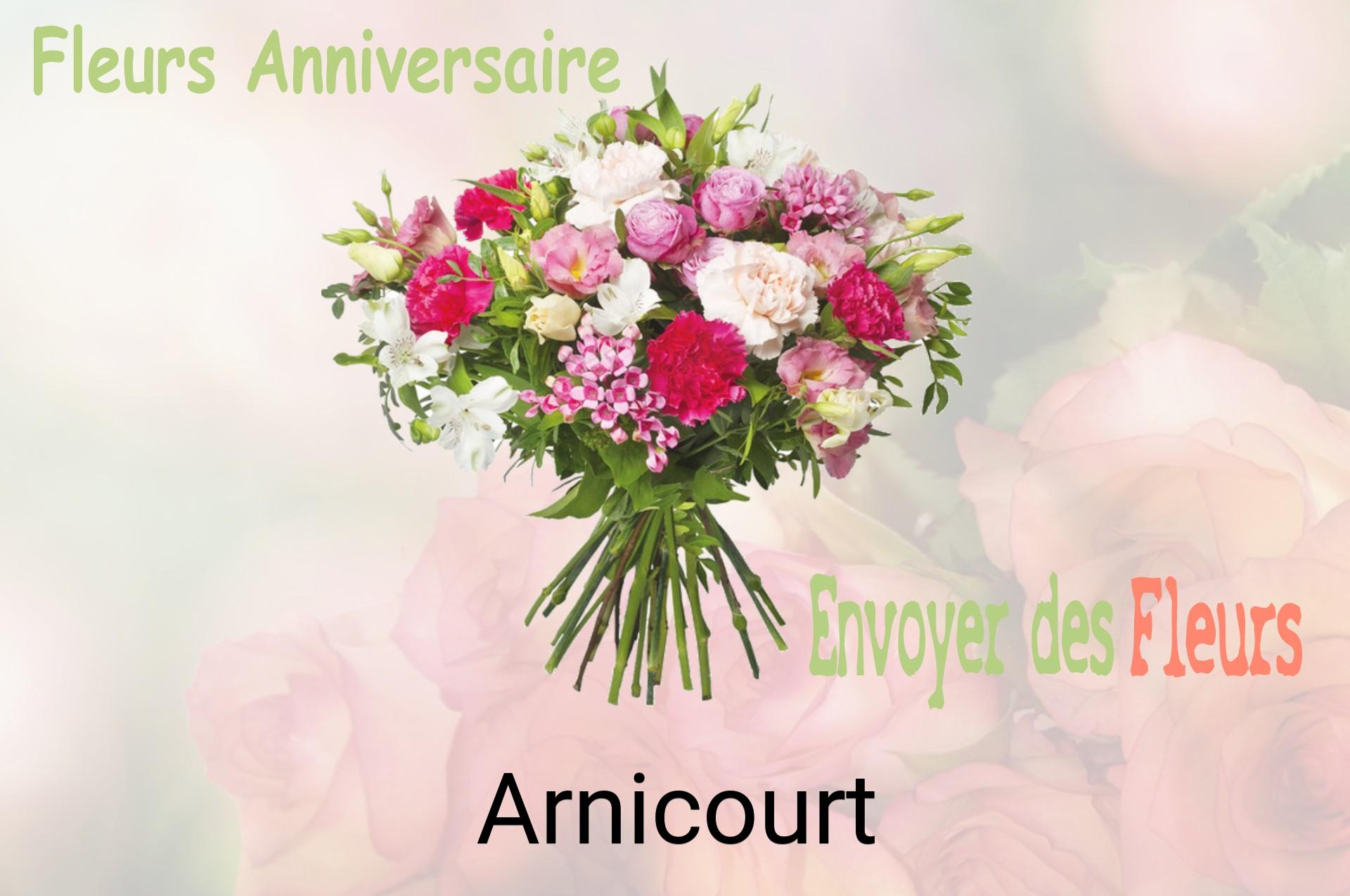 Bouquet de fleurs d’anniversaire livré à Arnicourt